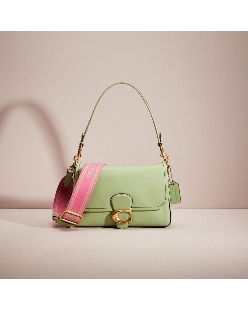 COACH Restored Soft Tabby Shoulder Bag in Green Lyst