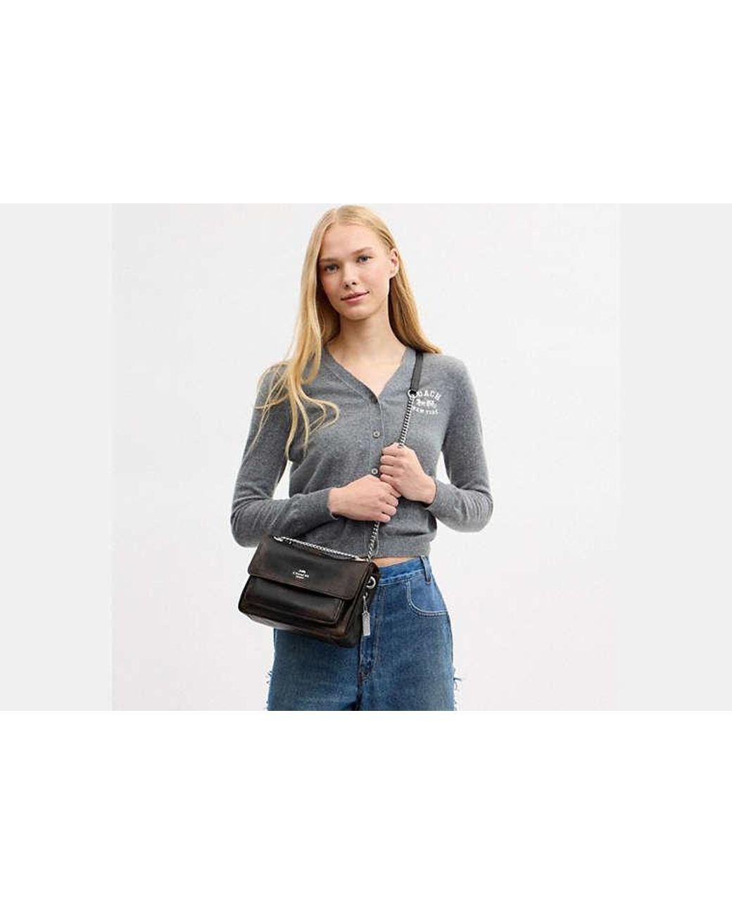 COACH Black Elodie Crossbody Bag 24