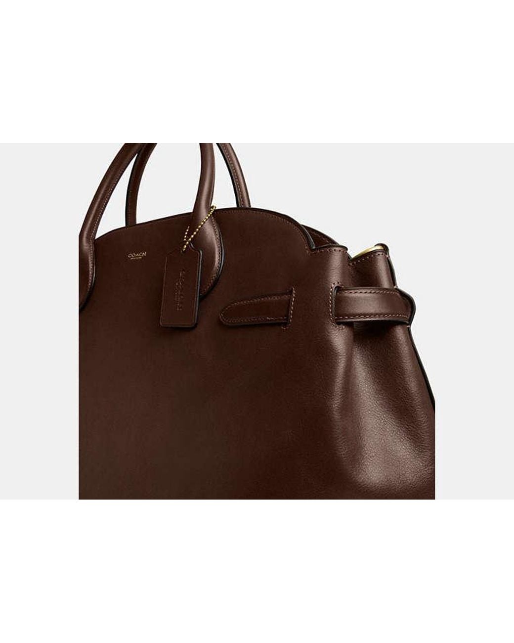 COACH Brown Soft Empire Carryall Bag 48