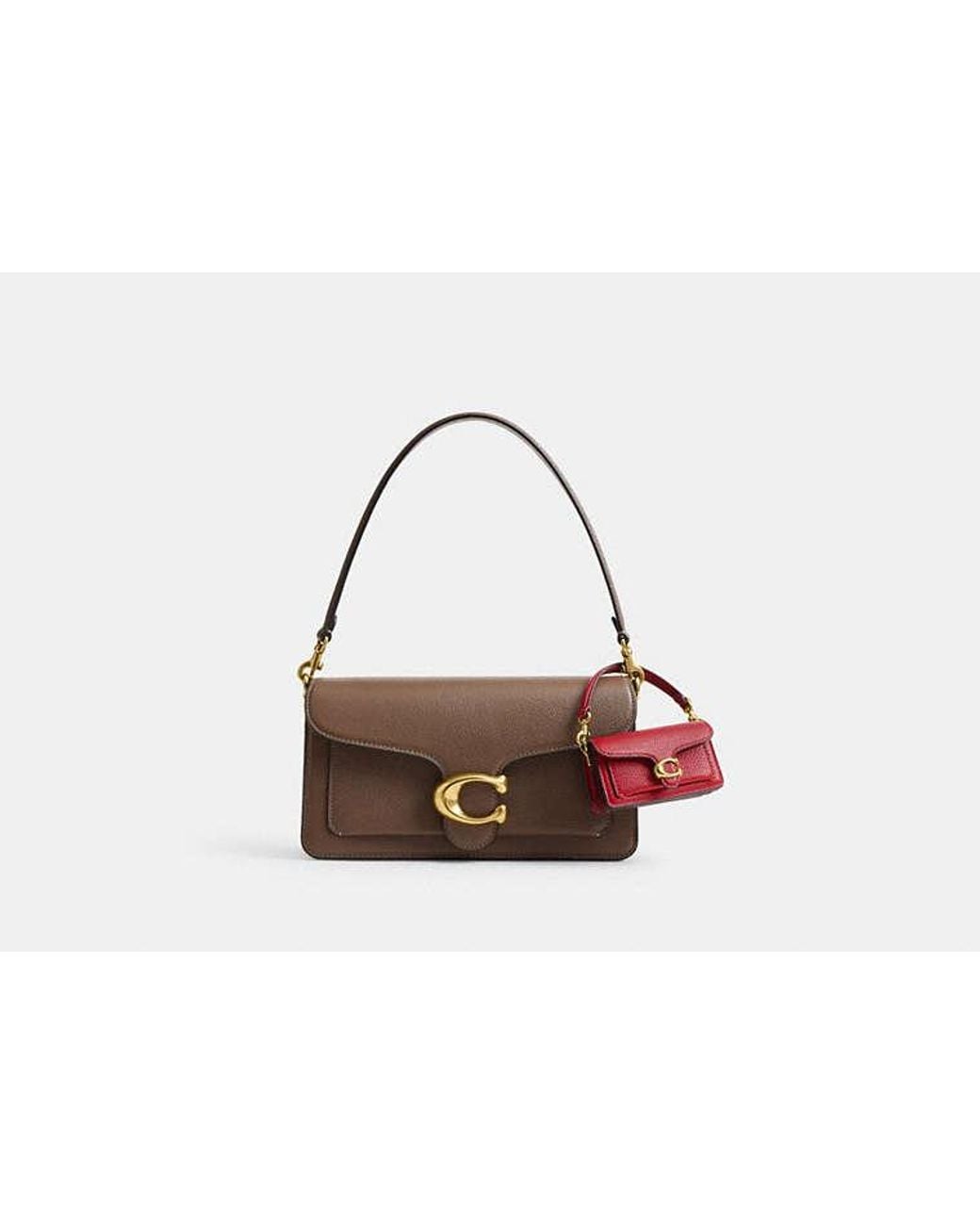 COACH Red Tabby Bag Charm
