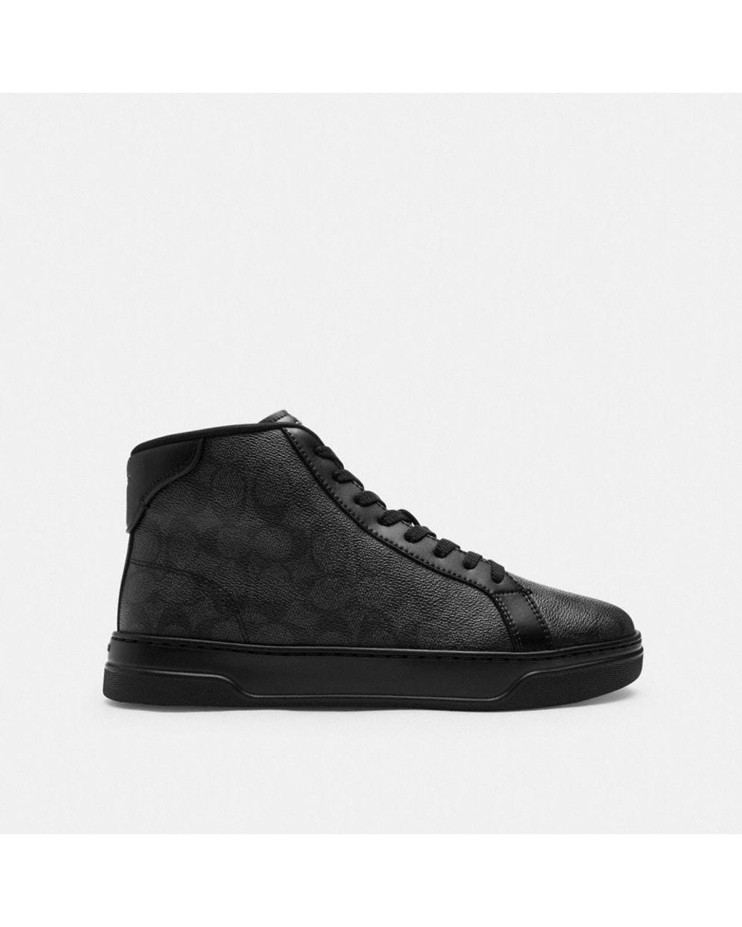 COACH High Line High Top Sneaker in Black for Men | Lyst