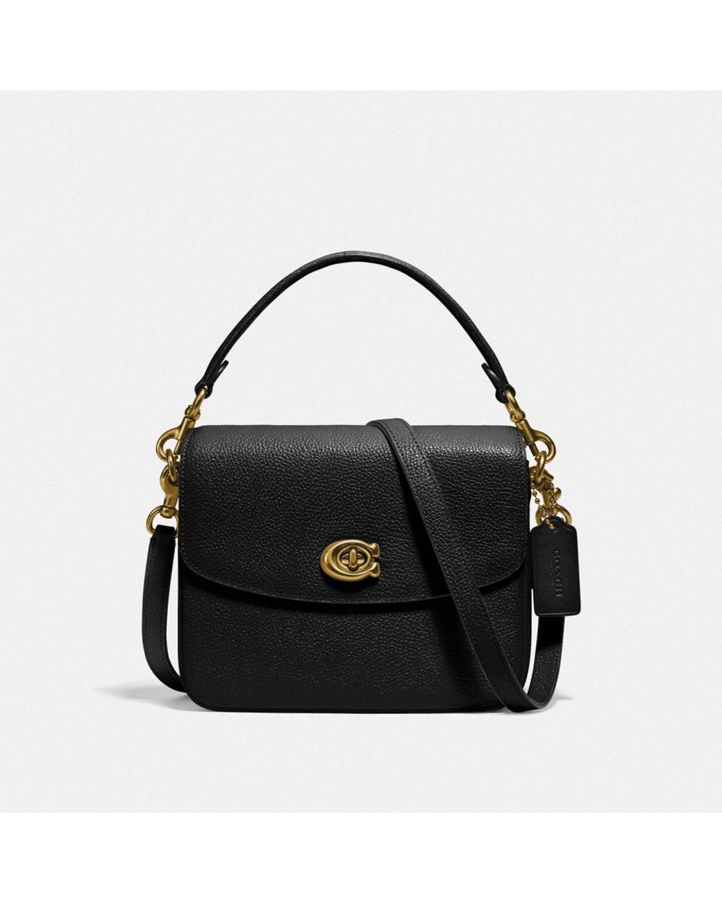 COACH Cassie 19 Leather Crossbody Bag in b4/Black (Black) Save 26