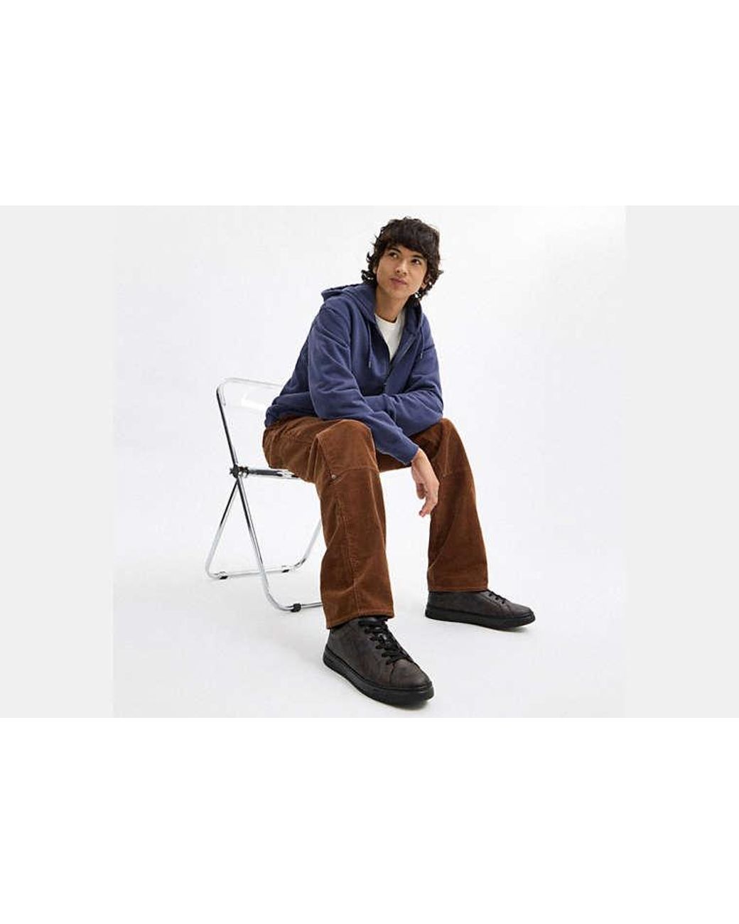 COACH Black High Line Sneaker for men