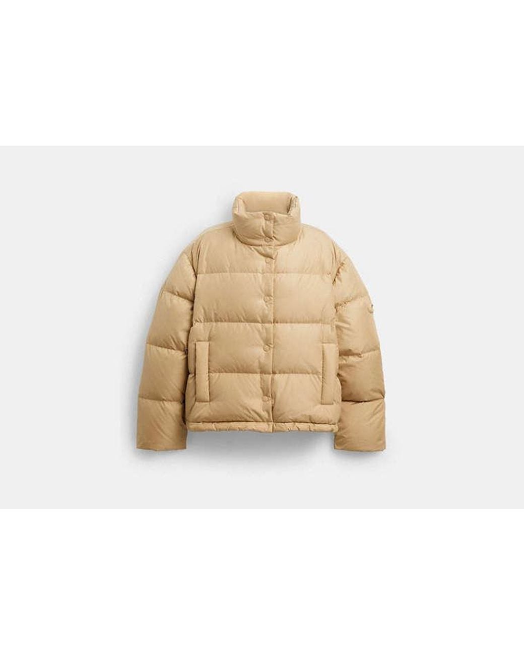 COACH Natural Short Puffer Jacket
