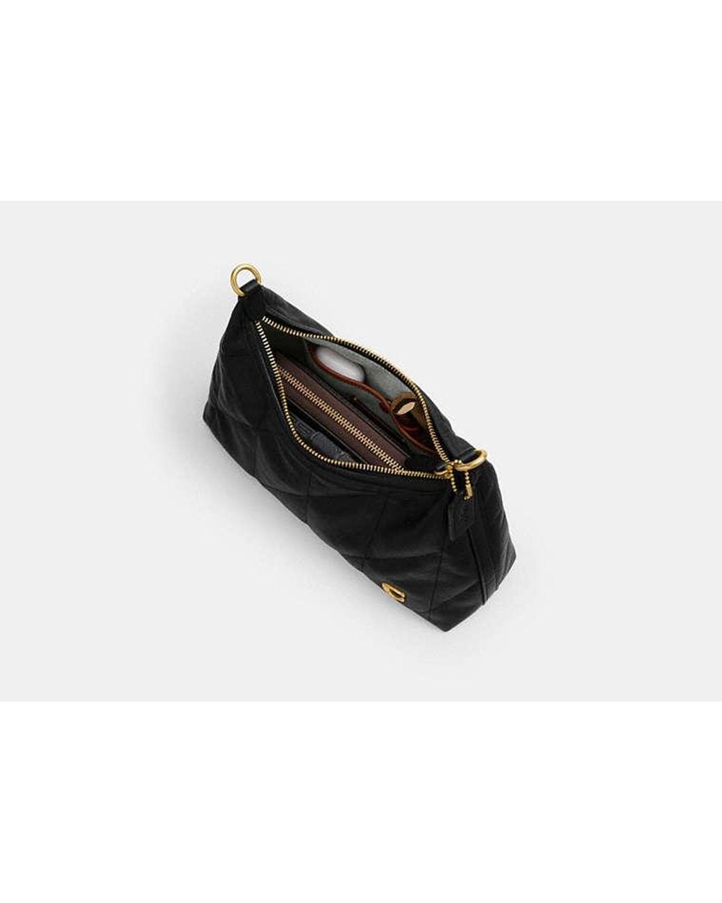 COACH Black Juliet Shoulder Bag 25 With Quilting And Charms