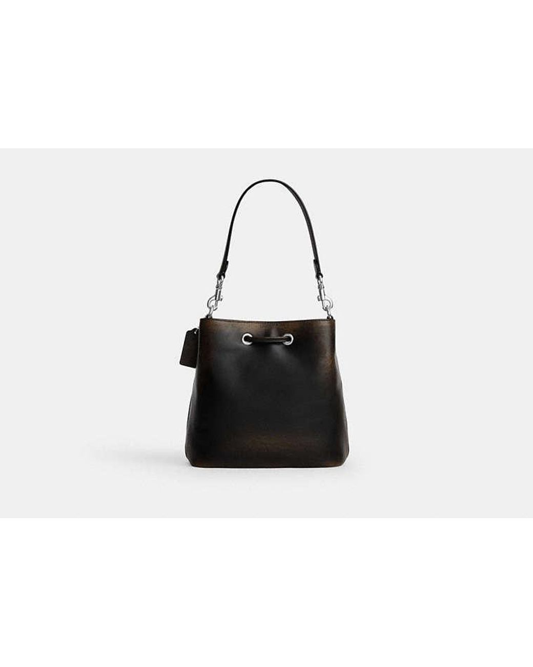 COACH Black Rowan Bucket Bag With Pocket