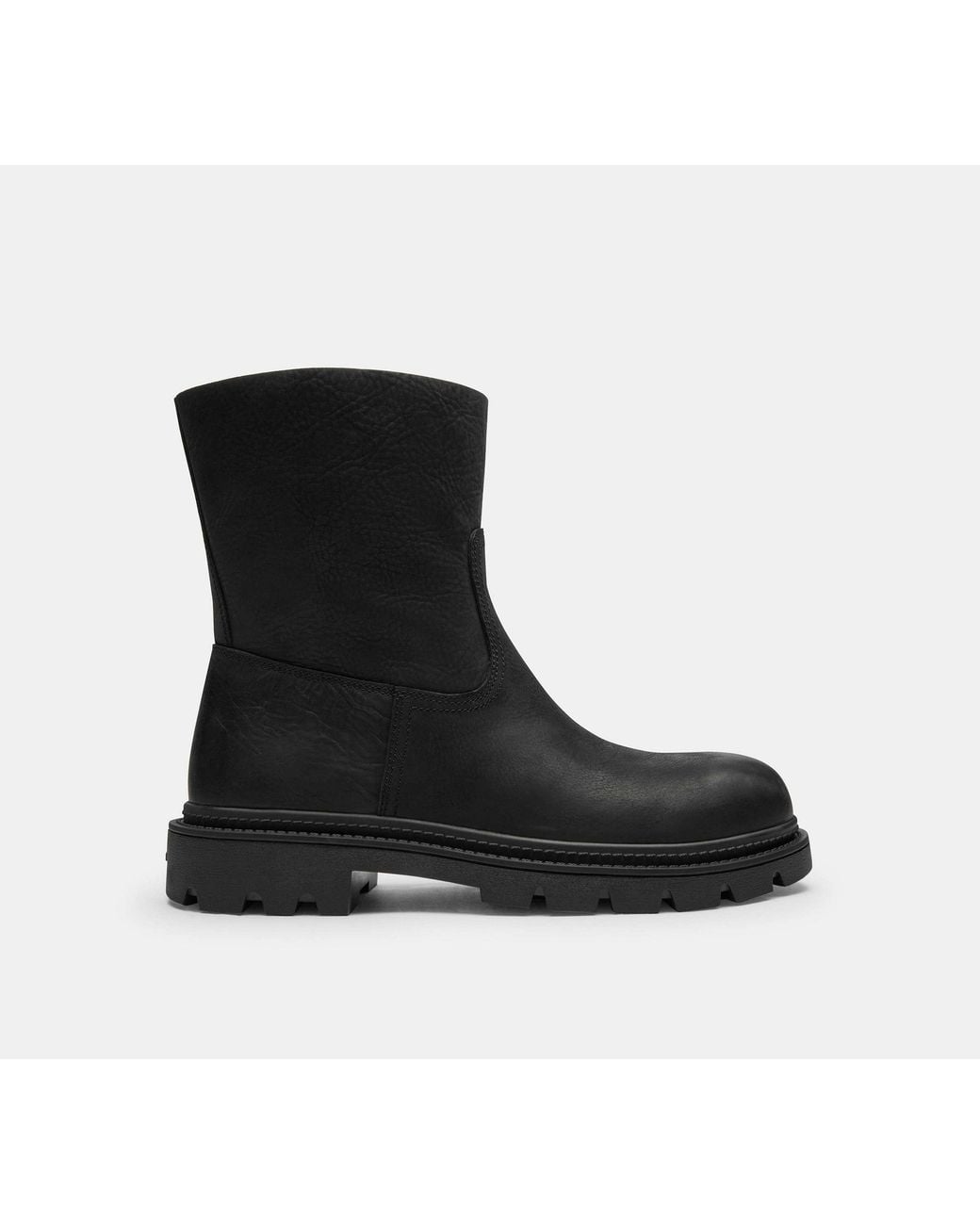 COACH Black Work Boot for men