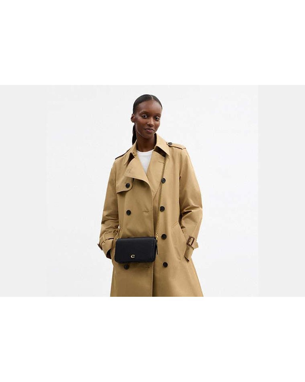 COACH Black Mila Crossbody Bag With Signature Canvas