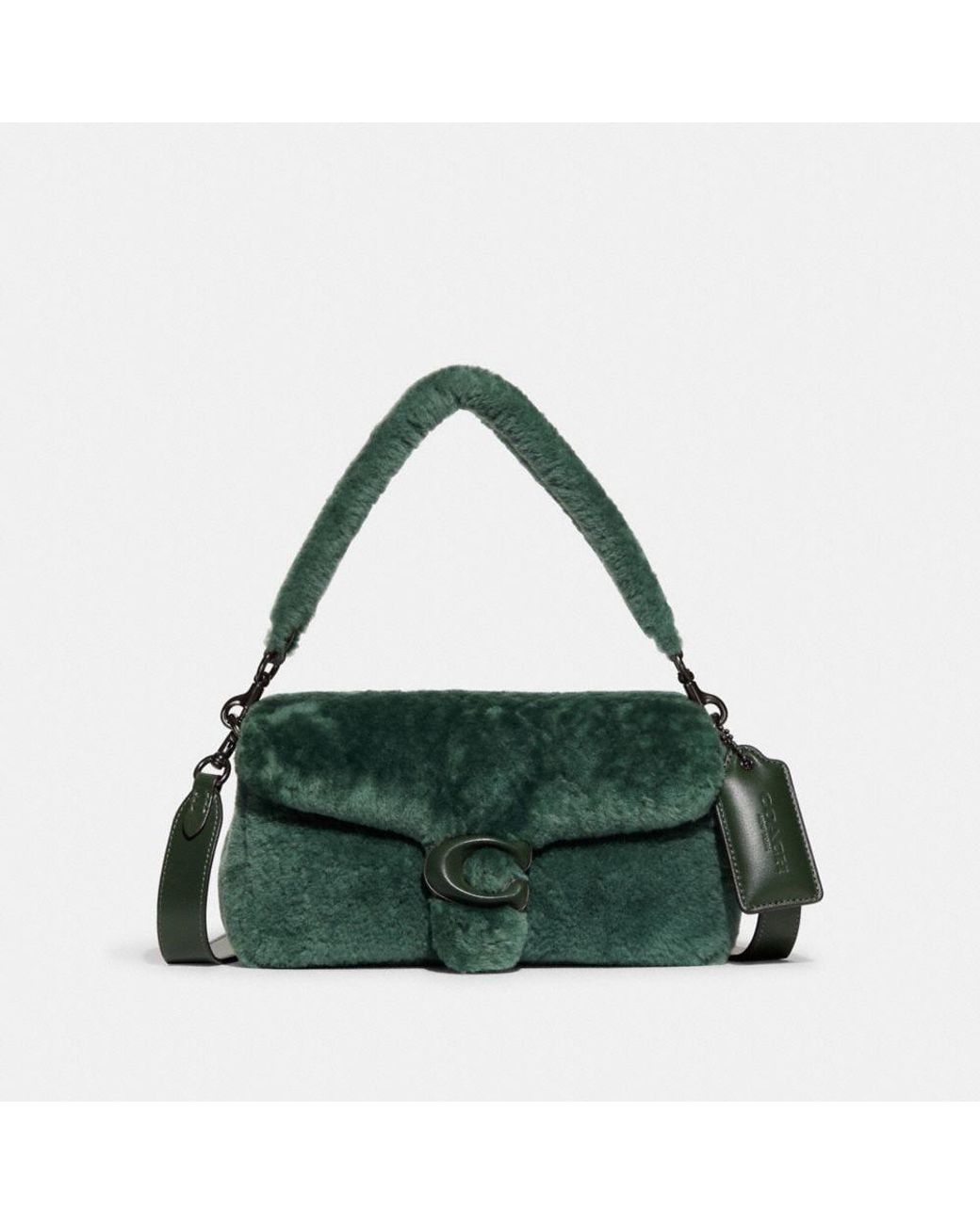 COACH Pillow Tabby Shoulder Bag 26 In Shearling in Green Lyst