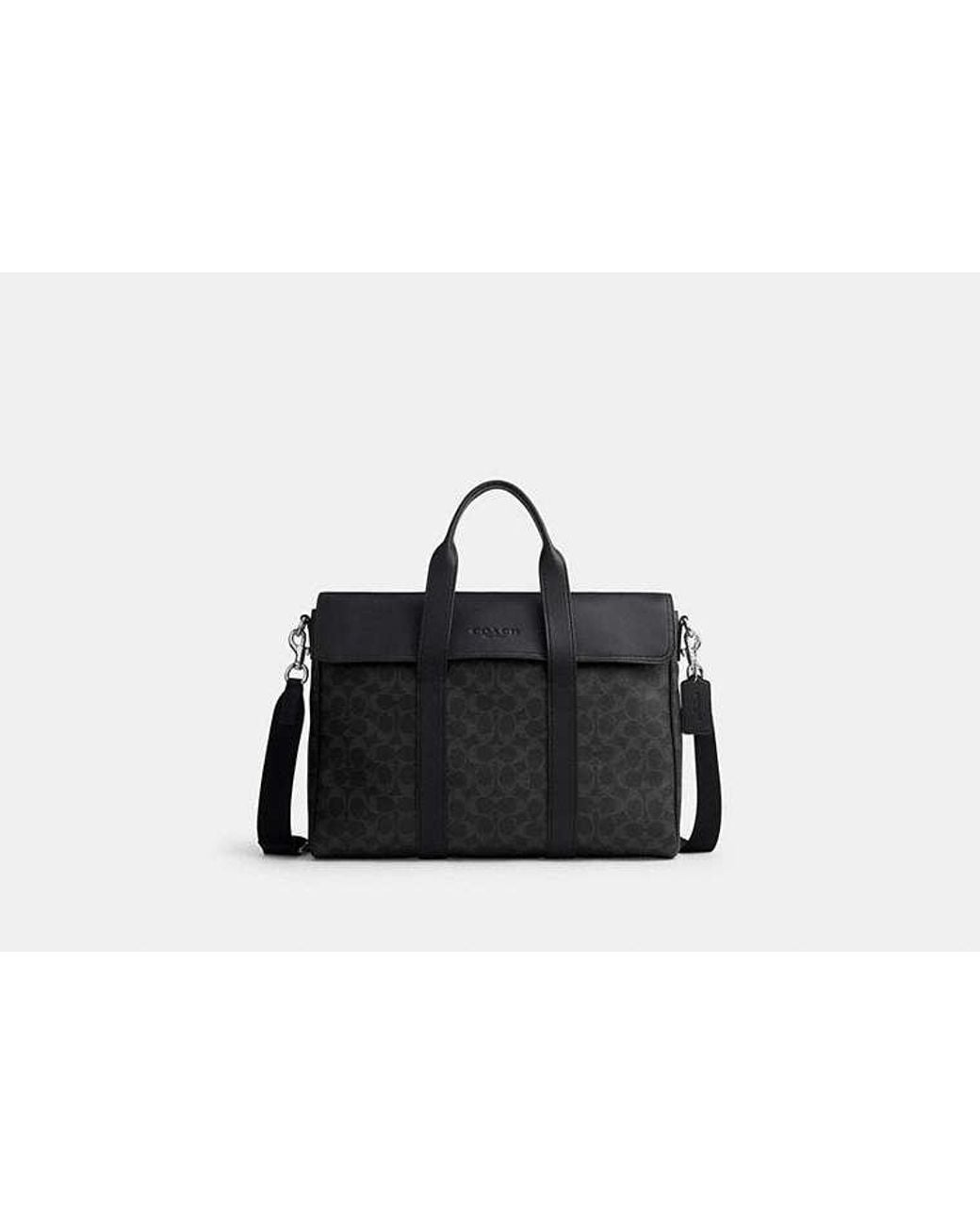 COACH Black Sullivan Portfolio Brief for men