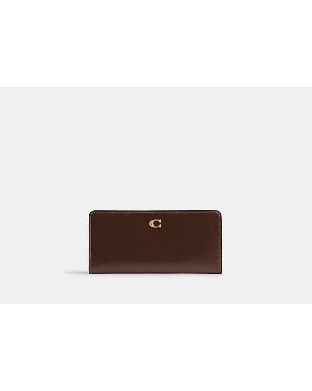 COACH Brown Essential Slim Wallet