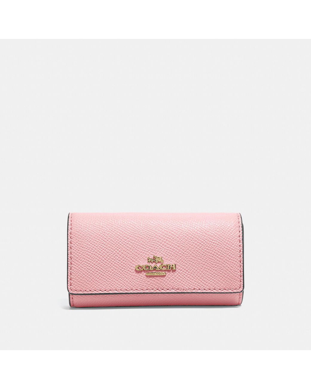 COACH Six Ring Key Case in Pink | Lyst