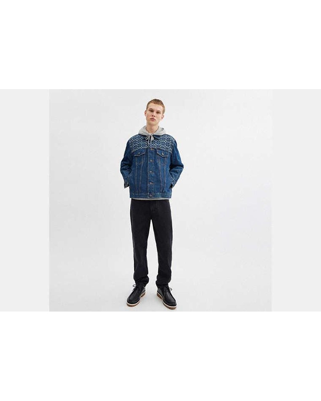 COACH Blue Denim Trucker Jacket for men
