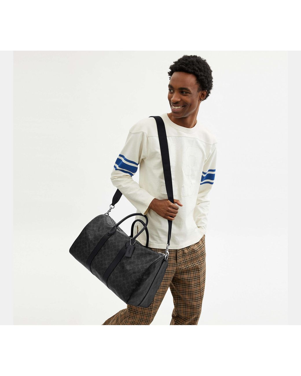 Borsa Compass 45 di COACH in Black