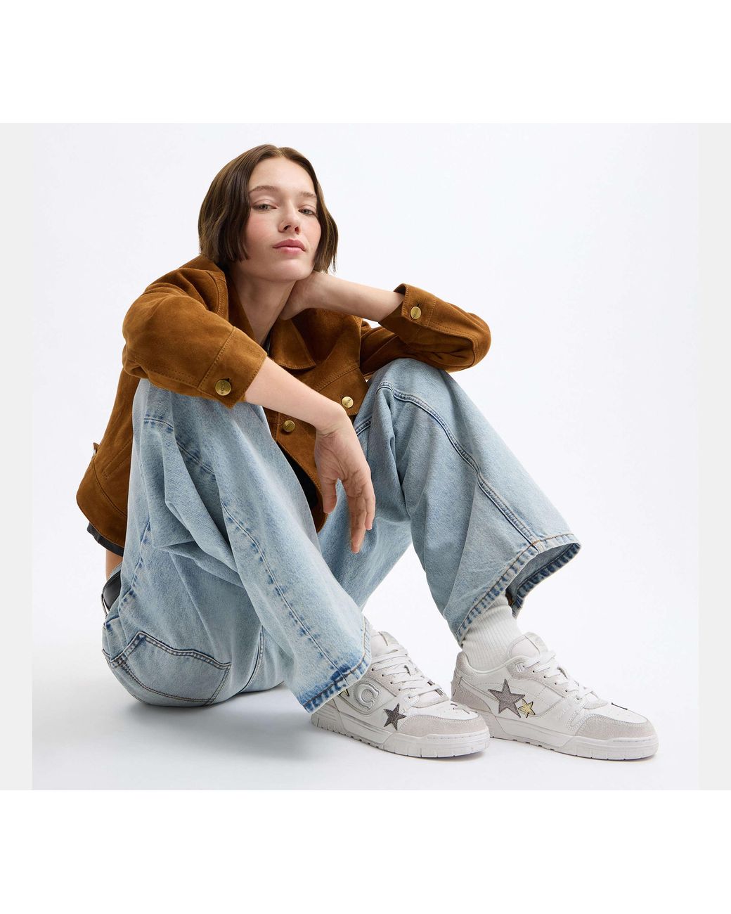 COACH Black Soho Sneaker With Stars