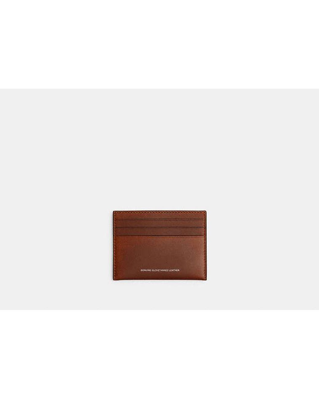 COACH White Card Case for men