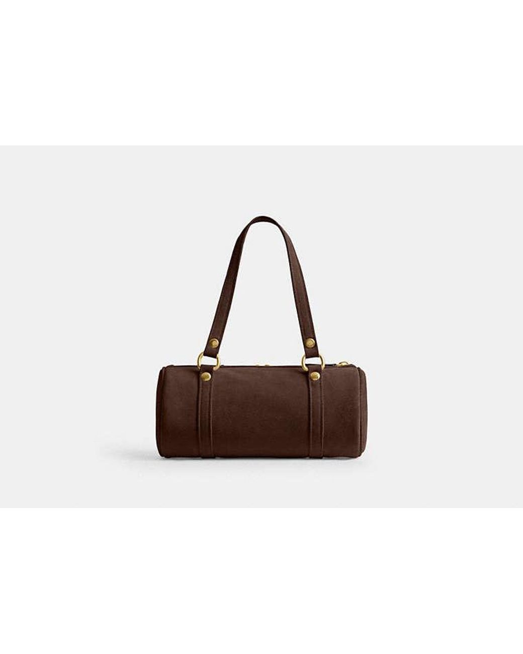 COACH Black Kisslock Barrel Bag