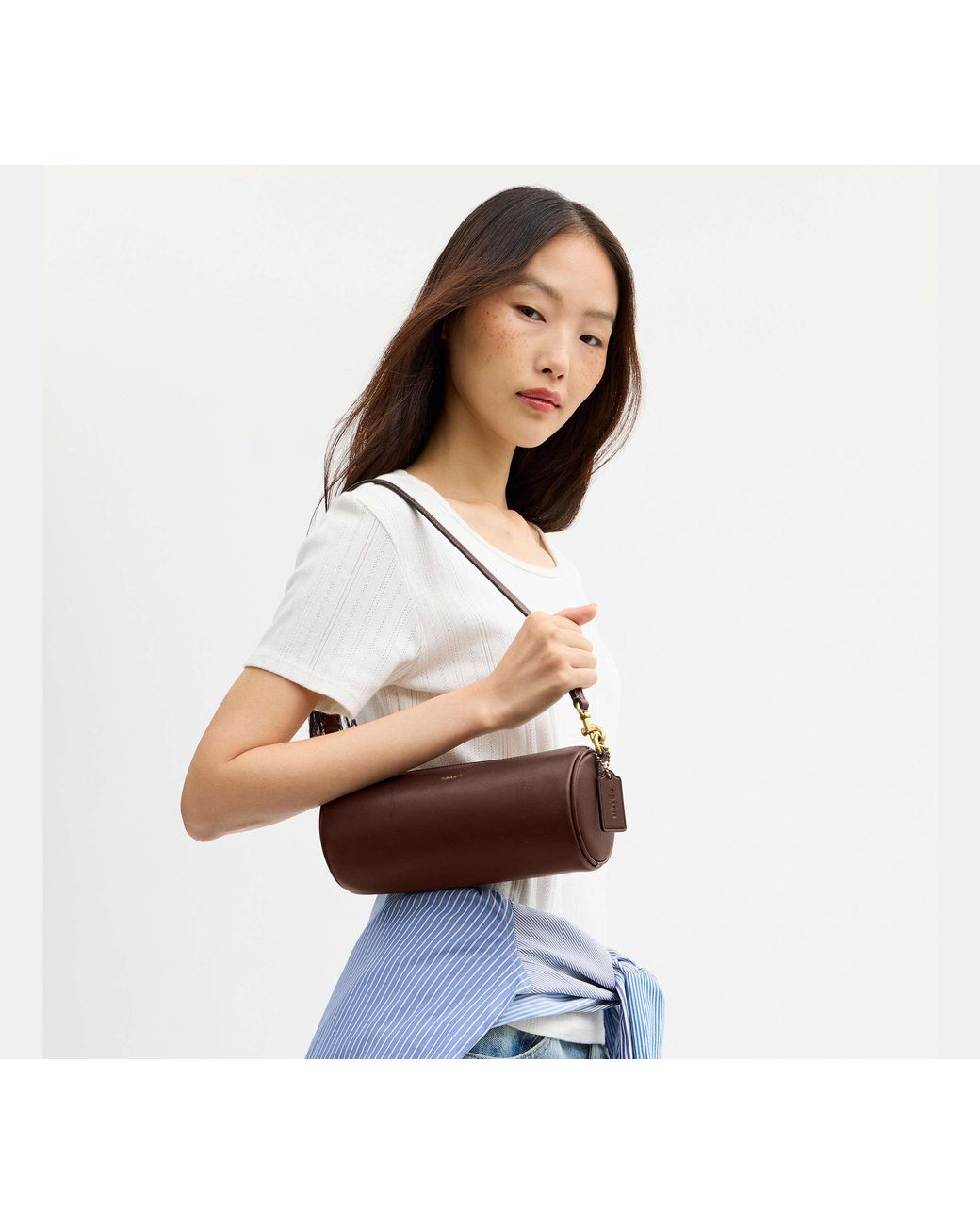 Borsa Barrel di COACH in Black