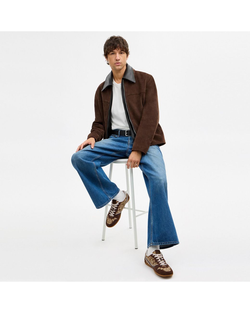 COACH Brown Track Sneaker for men
