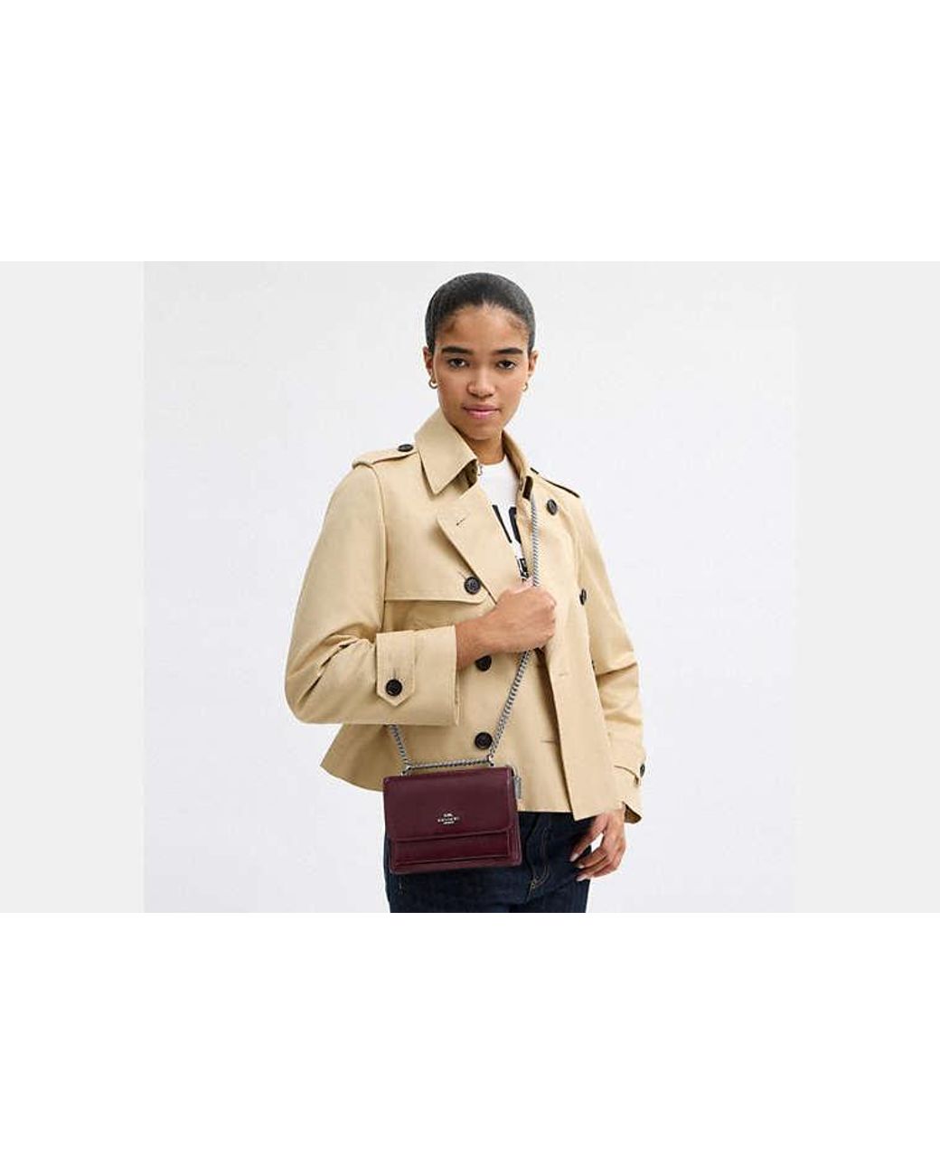 COACH Red Mini Klare Crossbody Bag