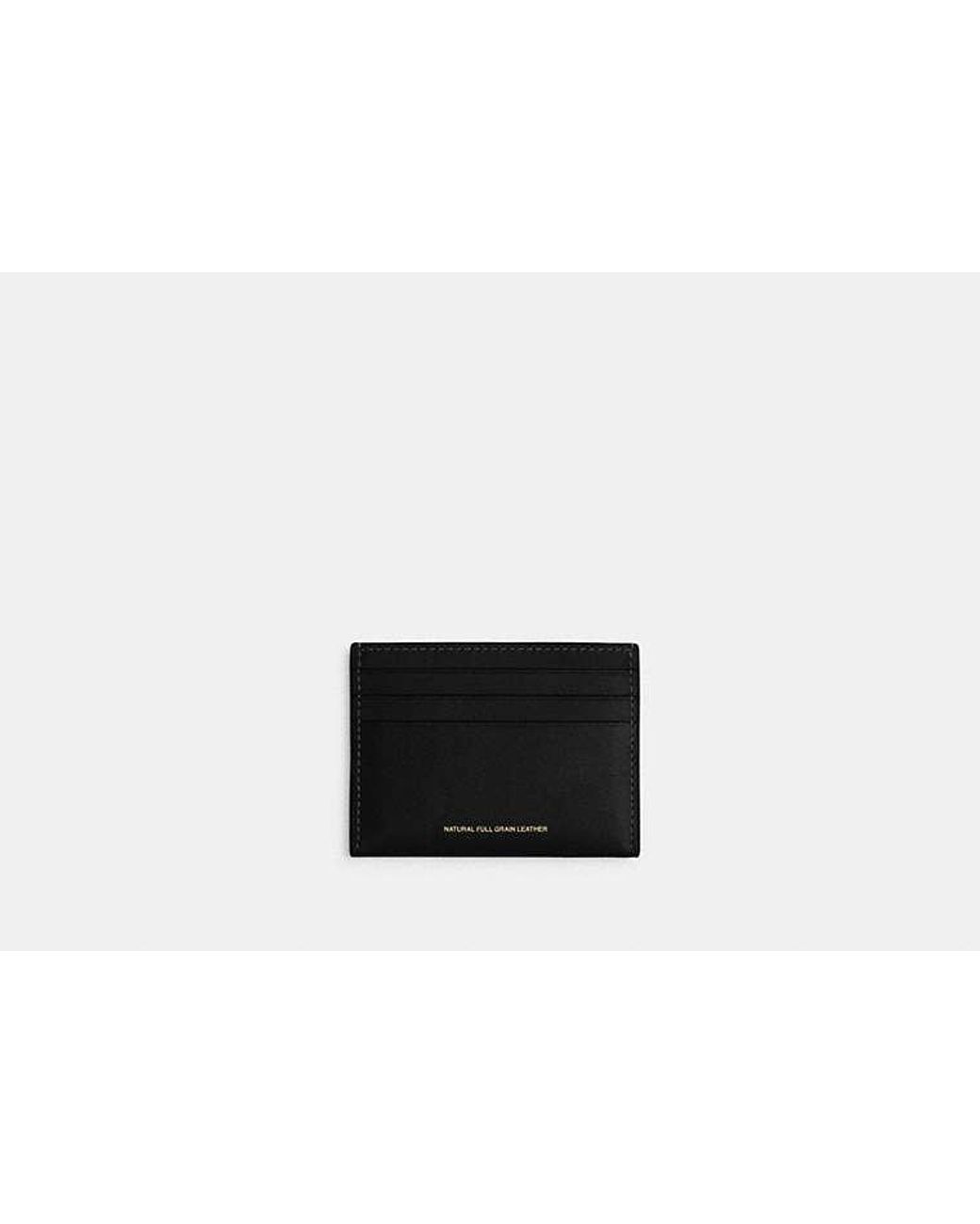 Tarjetero En COACH de hombre de color Black