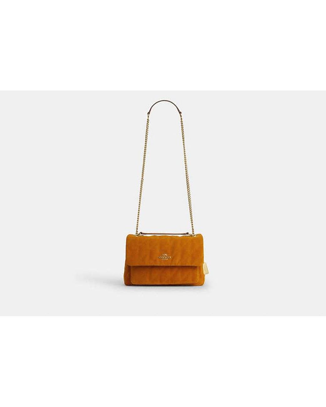 COACH Black Elodie Crossbody Bag With Quilting