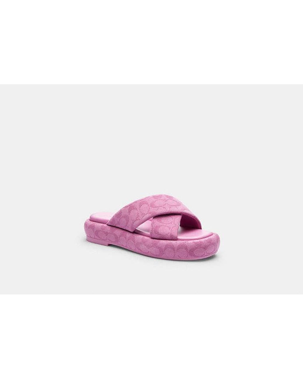 COACH Black Penelope Signature C Sandal