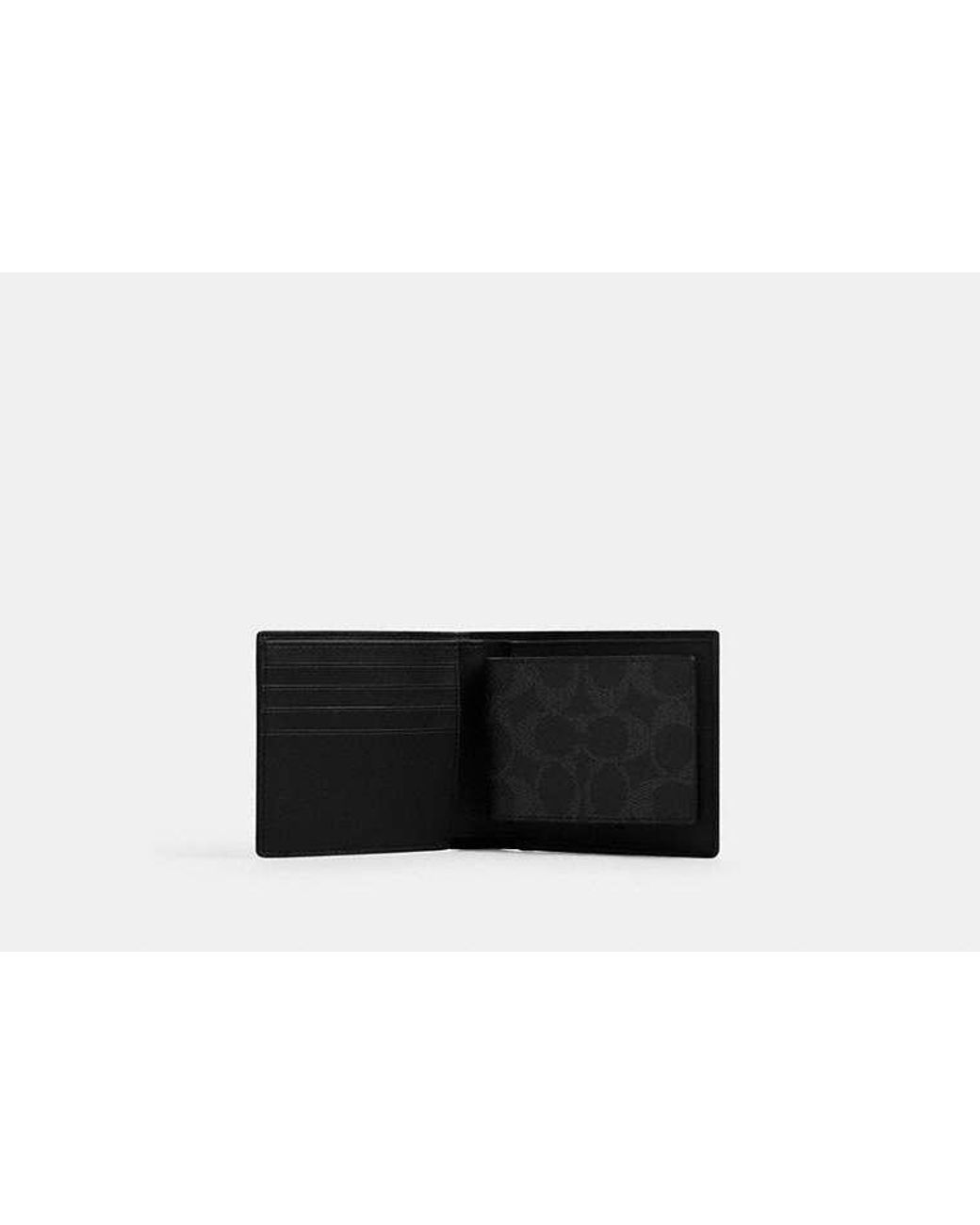 COACH Black 3-In-1 Wallet for men