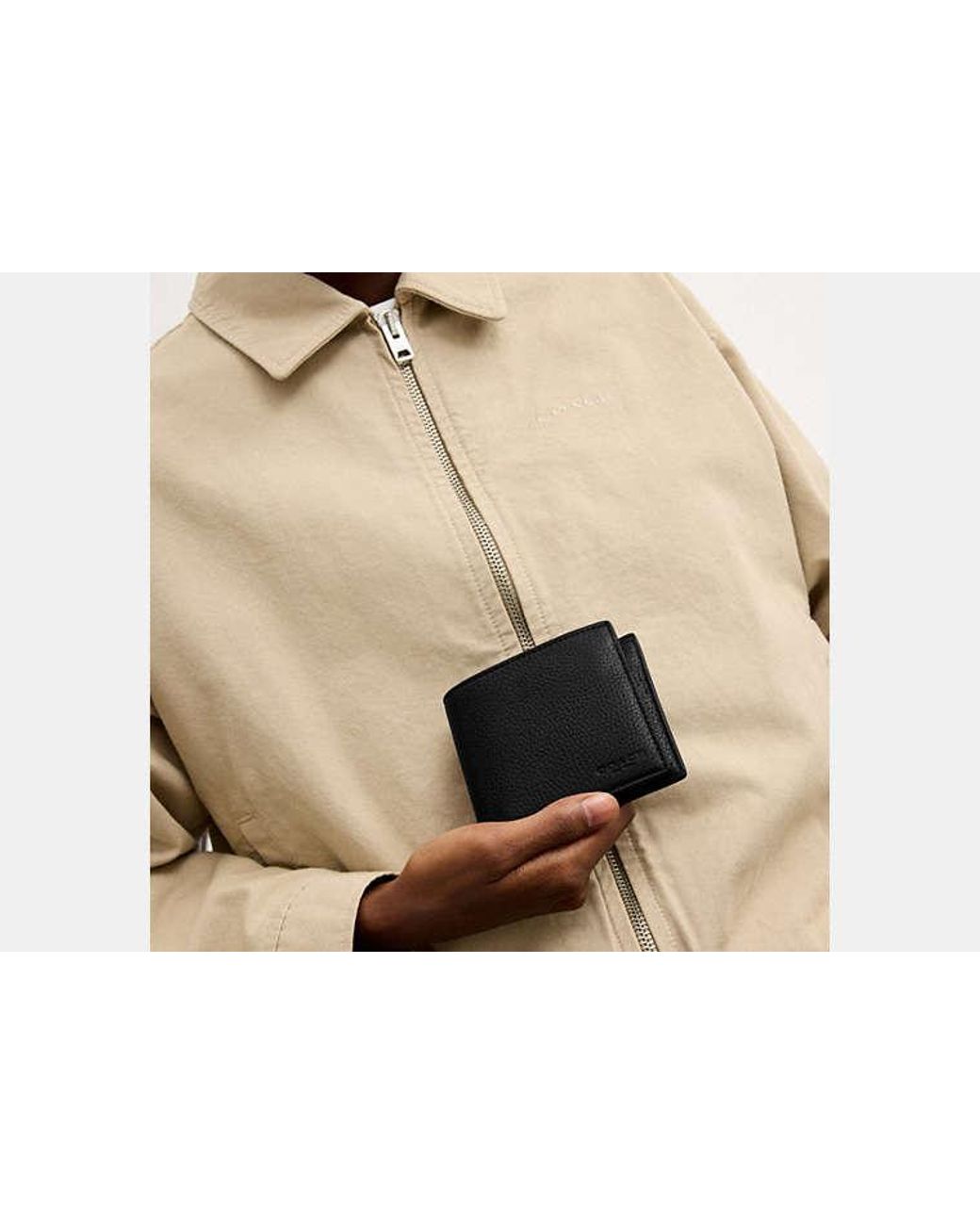 COACH Black 3-In-1 Wallet for men
