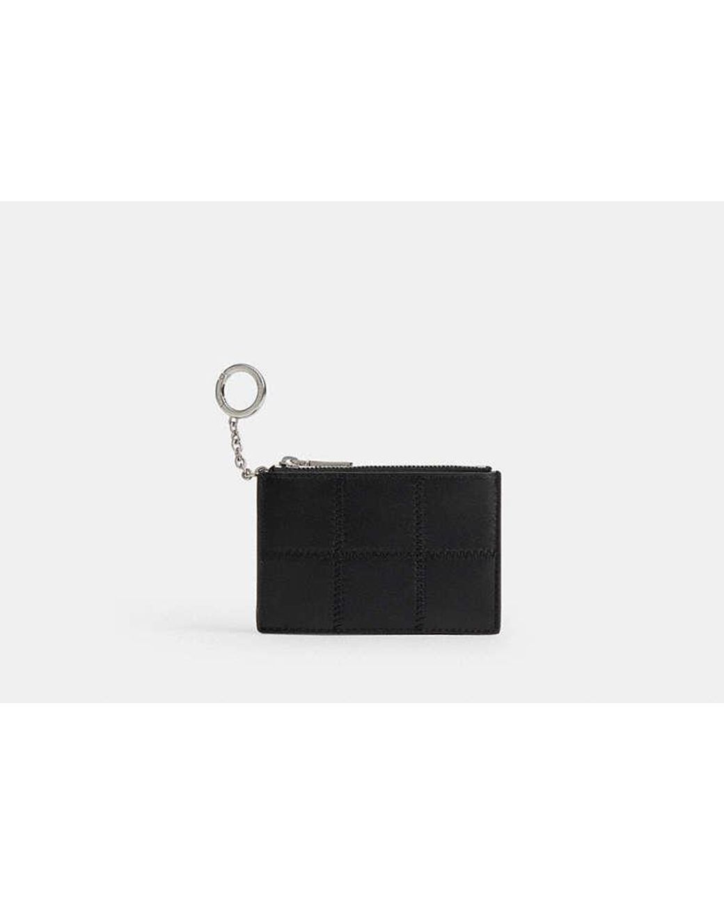 Coachtopia Black Alter/Ego Zip Card Case With Key Ring