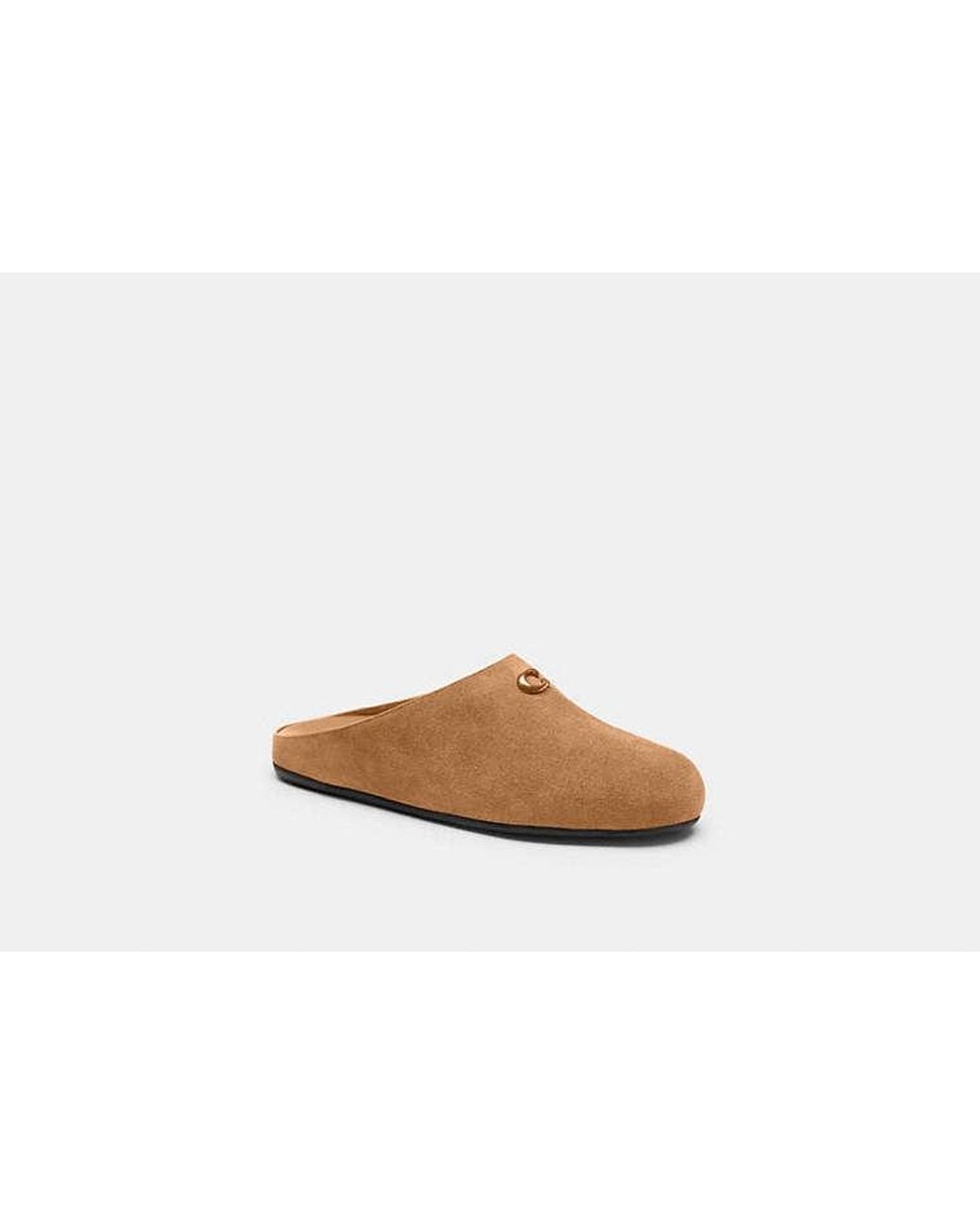 COACH Black Sculpted C Soft Mule
