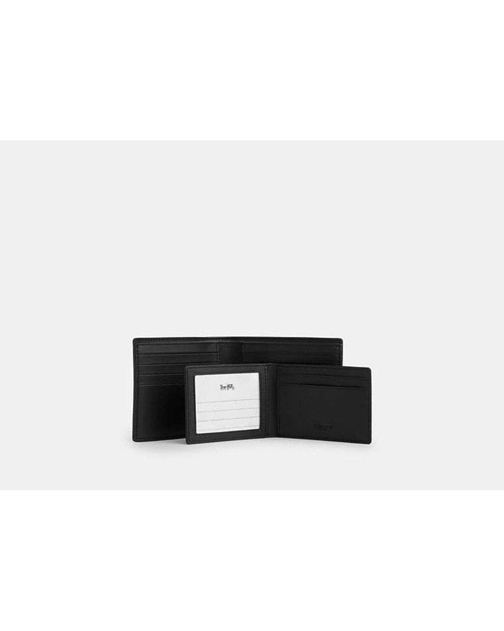 COACH Black 3-In-1 Wallet for men