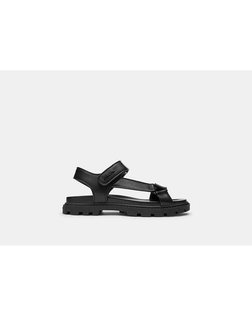 COACH Black Sport Sandal