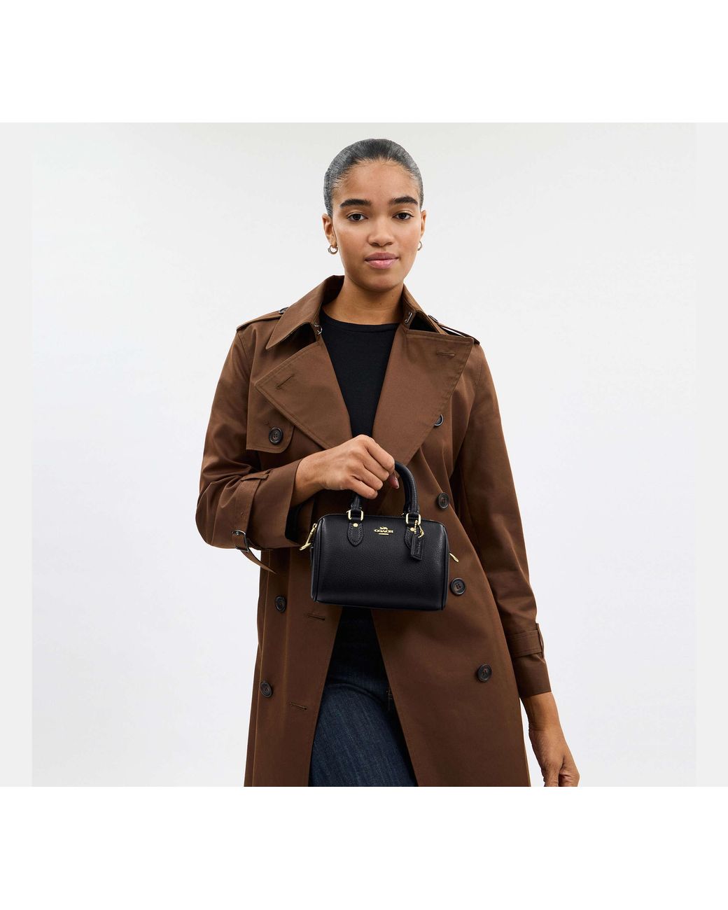 Mini Borsa A Tracolla Rowan di COACH in Black