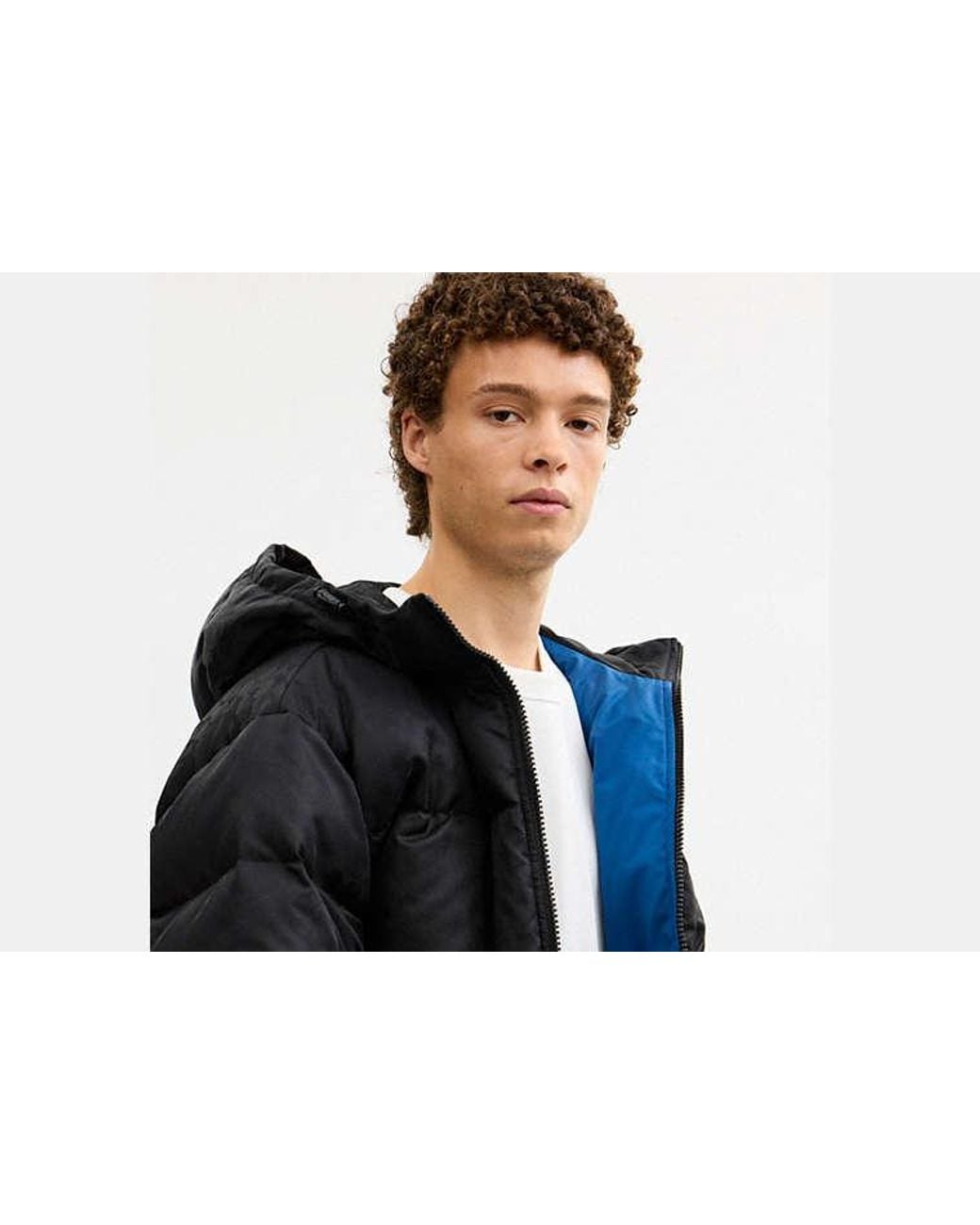 COACH Black Tonal Signature Down Jacket for men