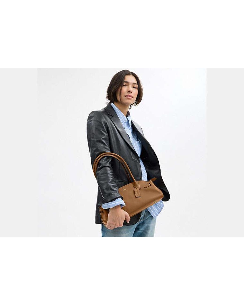 COACH Black Empire Carryall Bag 34