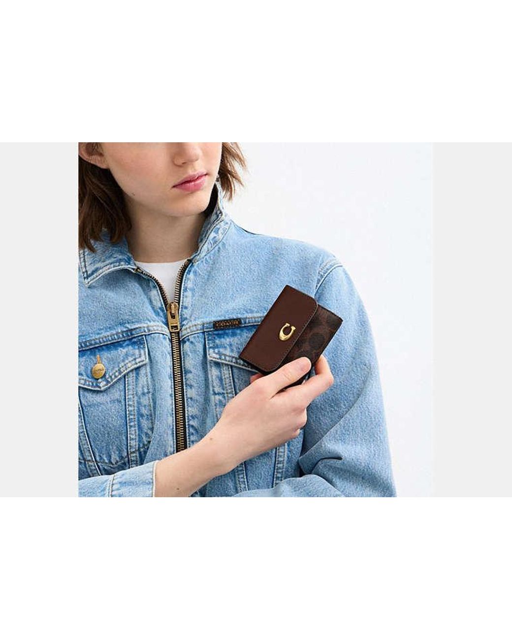 COACH Black Essential Card Holder Wallet
