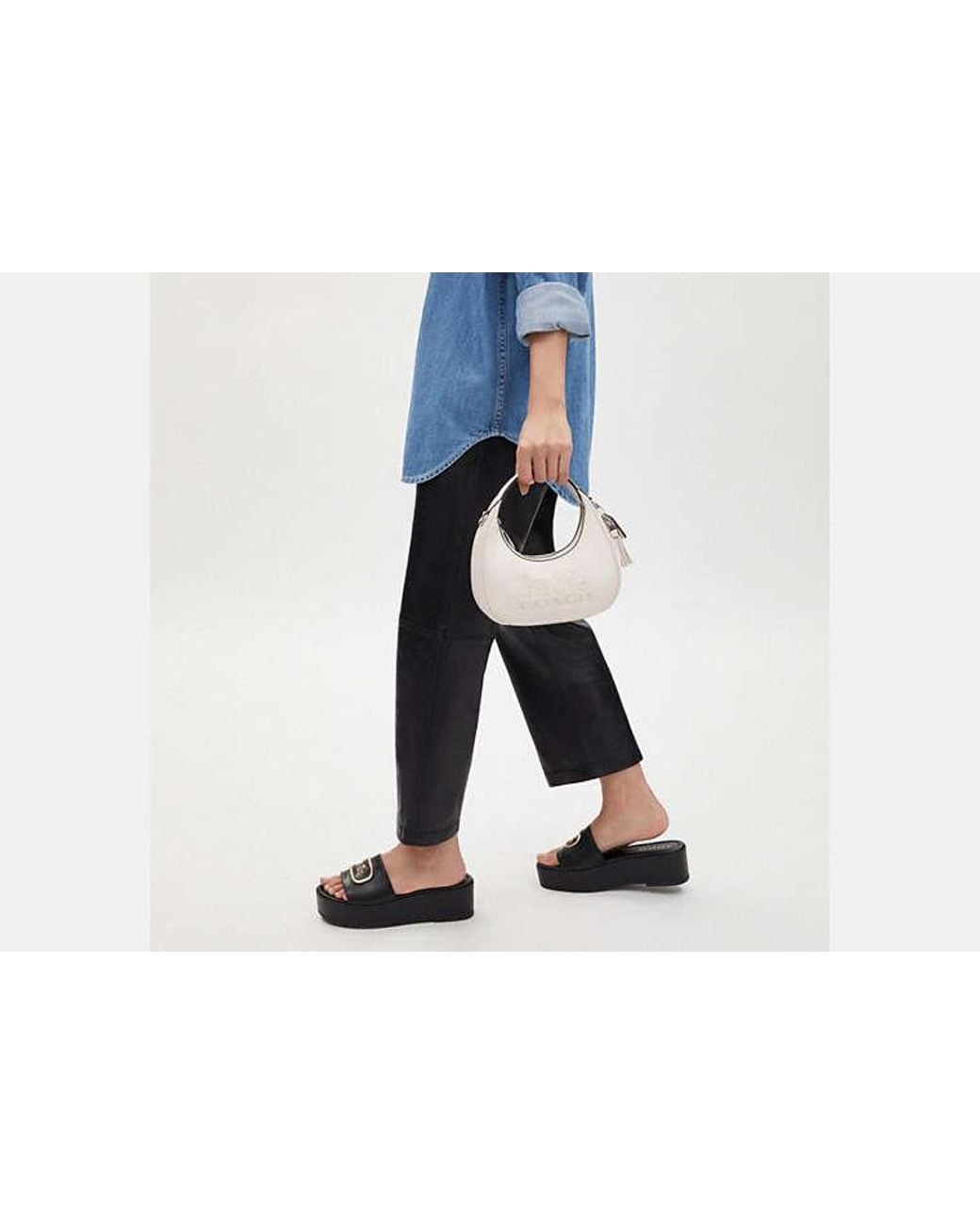 COACH Black Carmen Mini Crossbody Bag