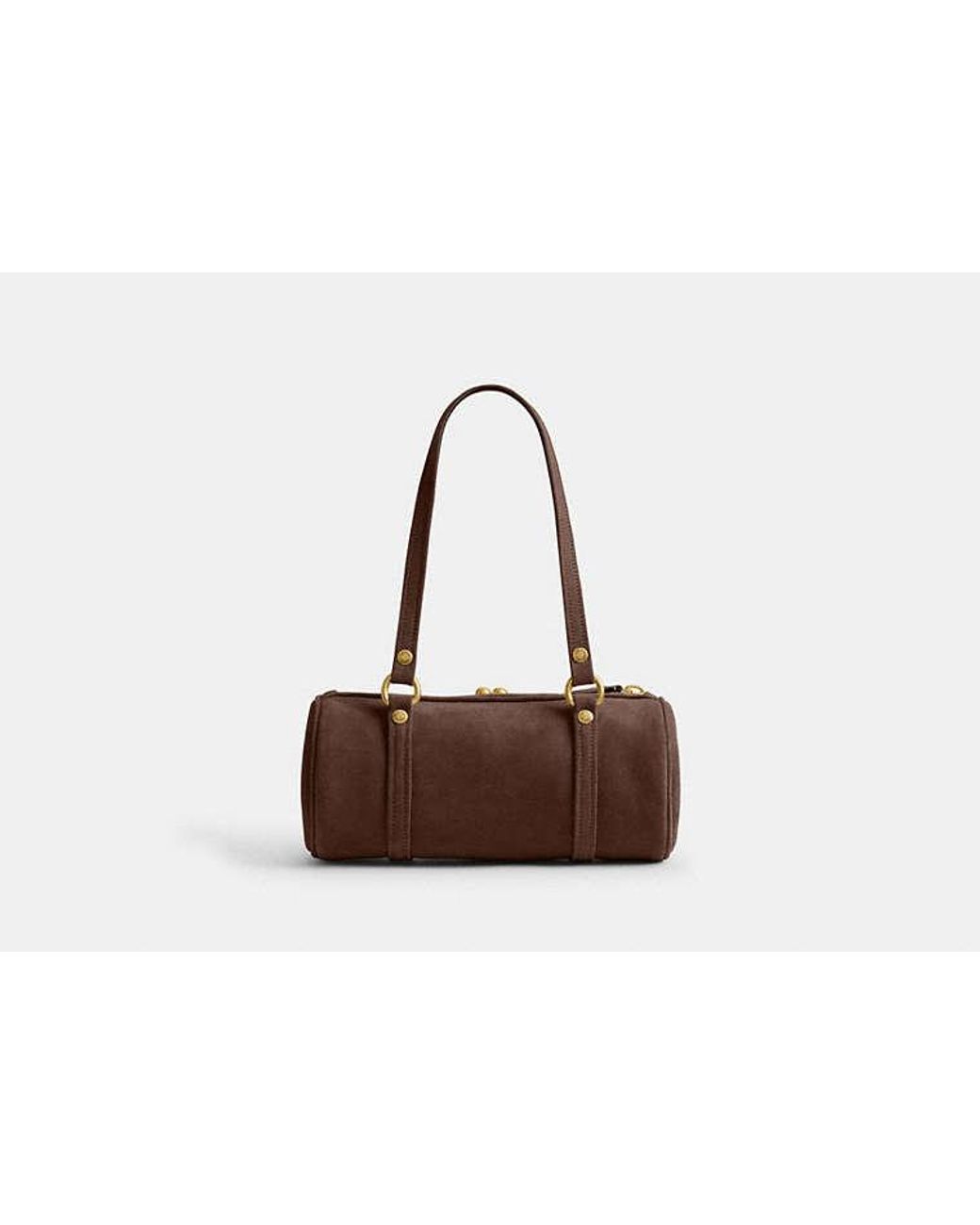 COACH Black Kisslock Barrel Bag 28