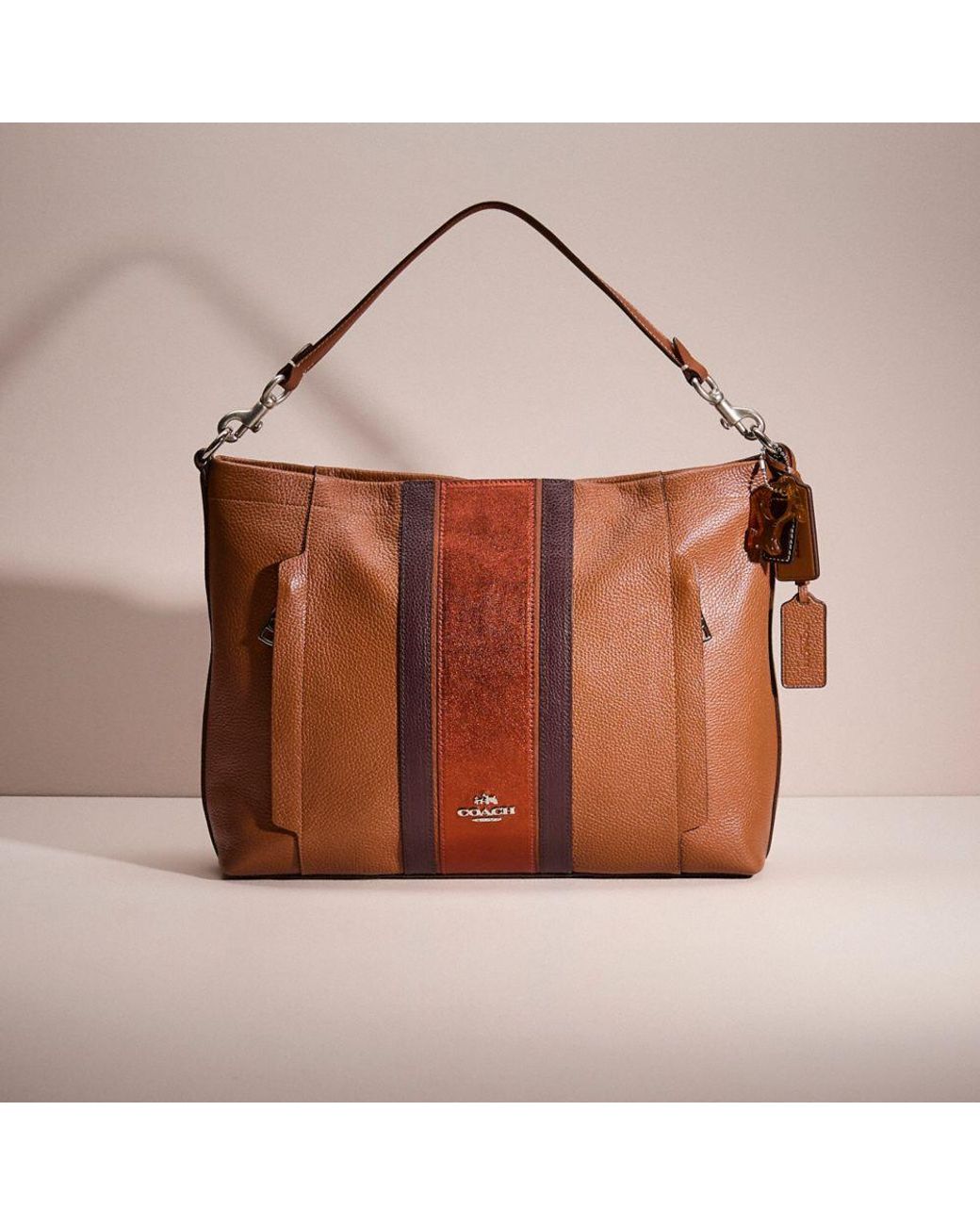 COACH Upcrafted Scout Hobo in Brown Lyst