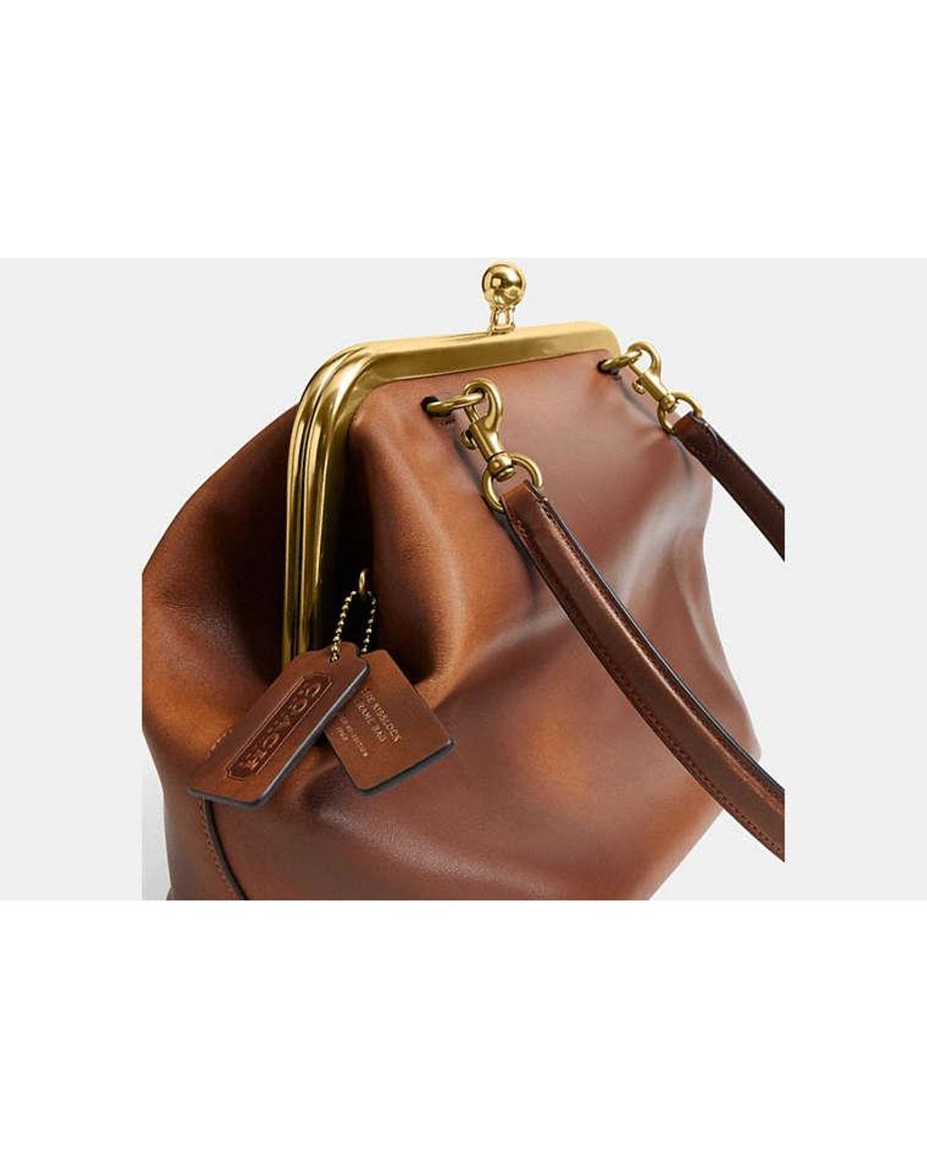 COACH Black Kisslock Frame Bag 27