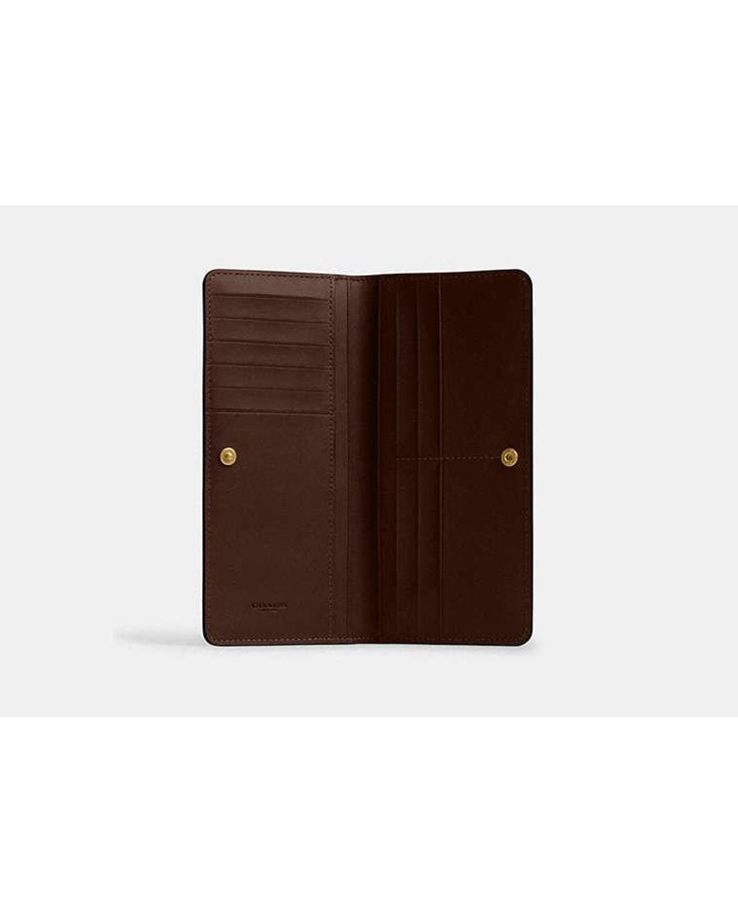 COACH Brown Essential Slim Wallet