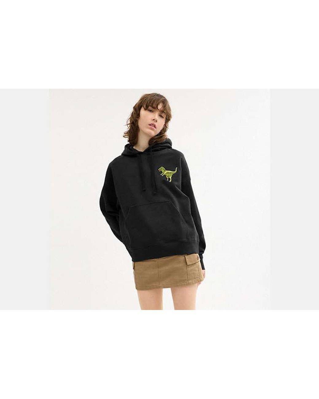 COACH Black Rexy Hoodie for men