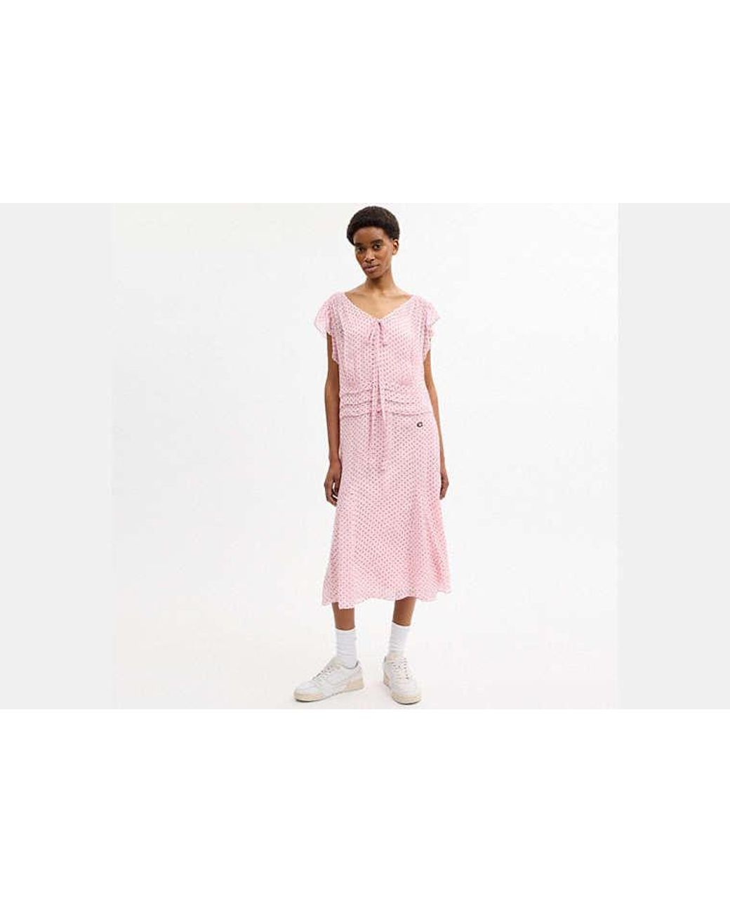 COACH Black Printed Maxi Dress
