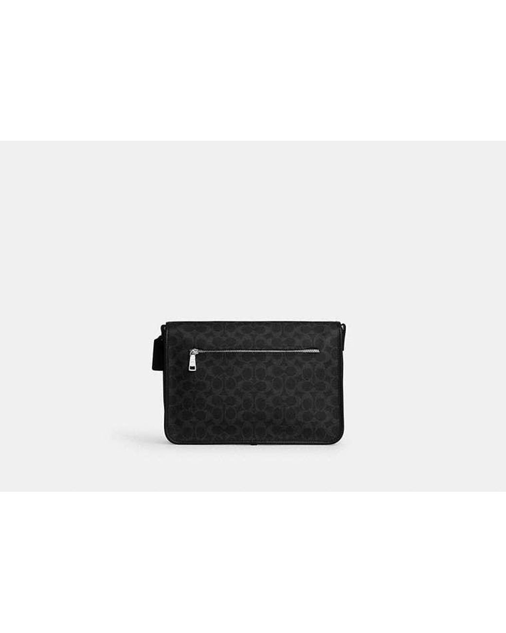 COACH Black Colby Messenger Bag 32 for men