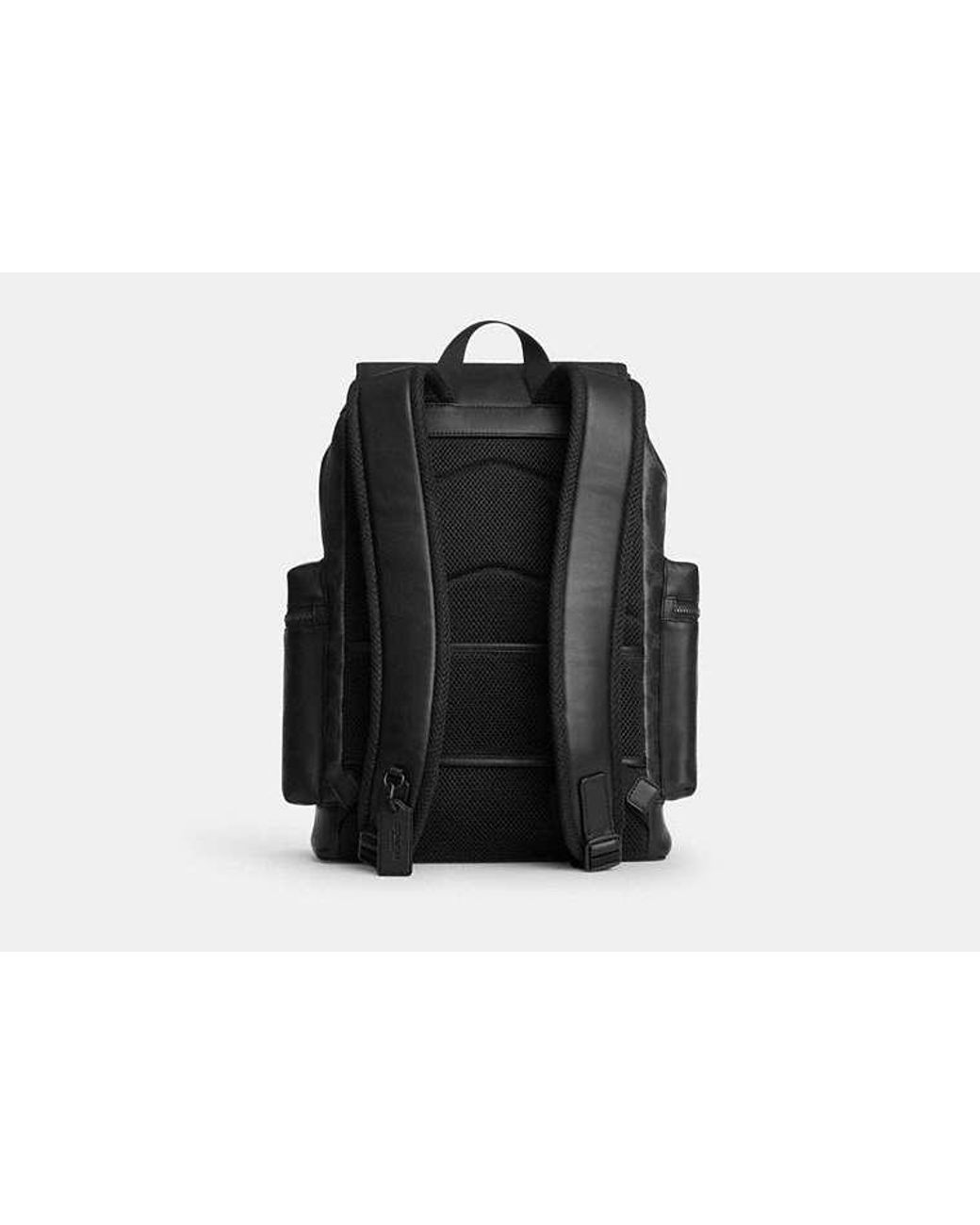 COACH Black Sprint Backpack for men