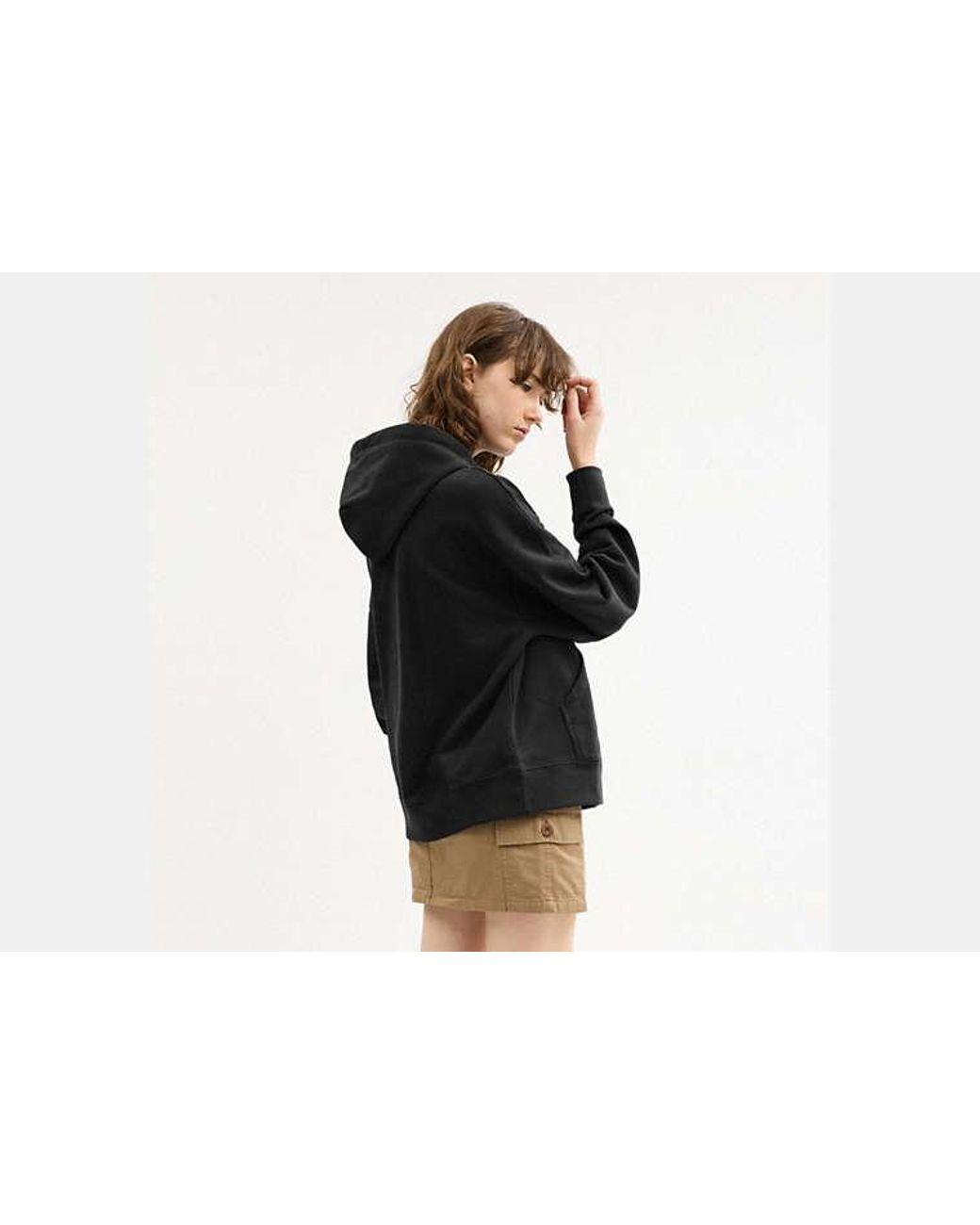 COACH Black Rexy Hoodie for men