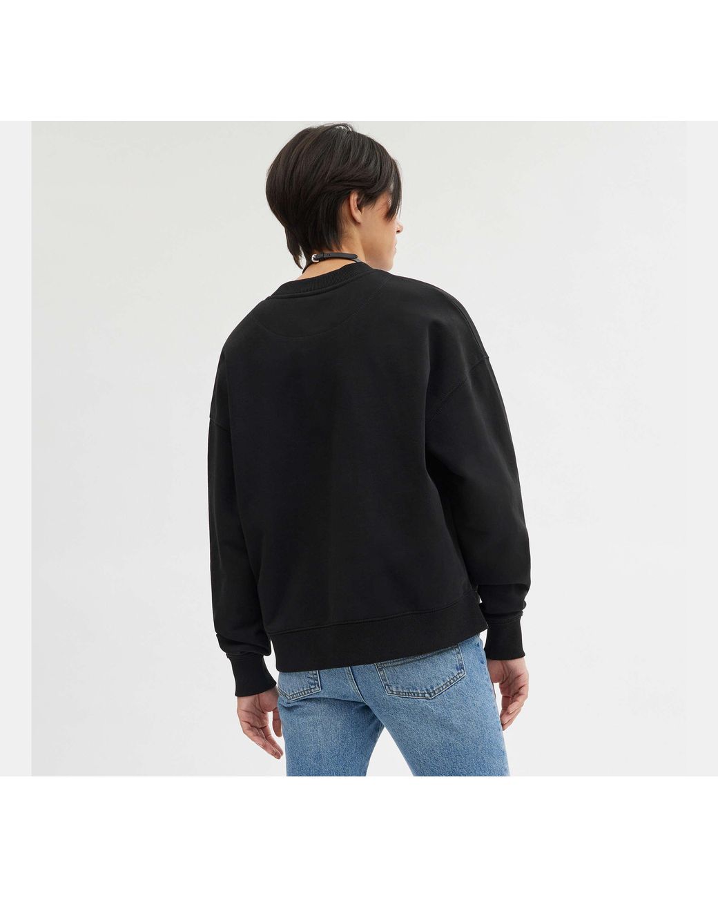 COACH Black Essential Crewneck Top