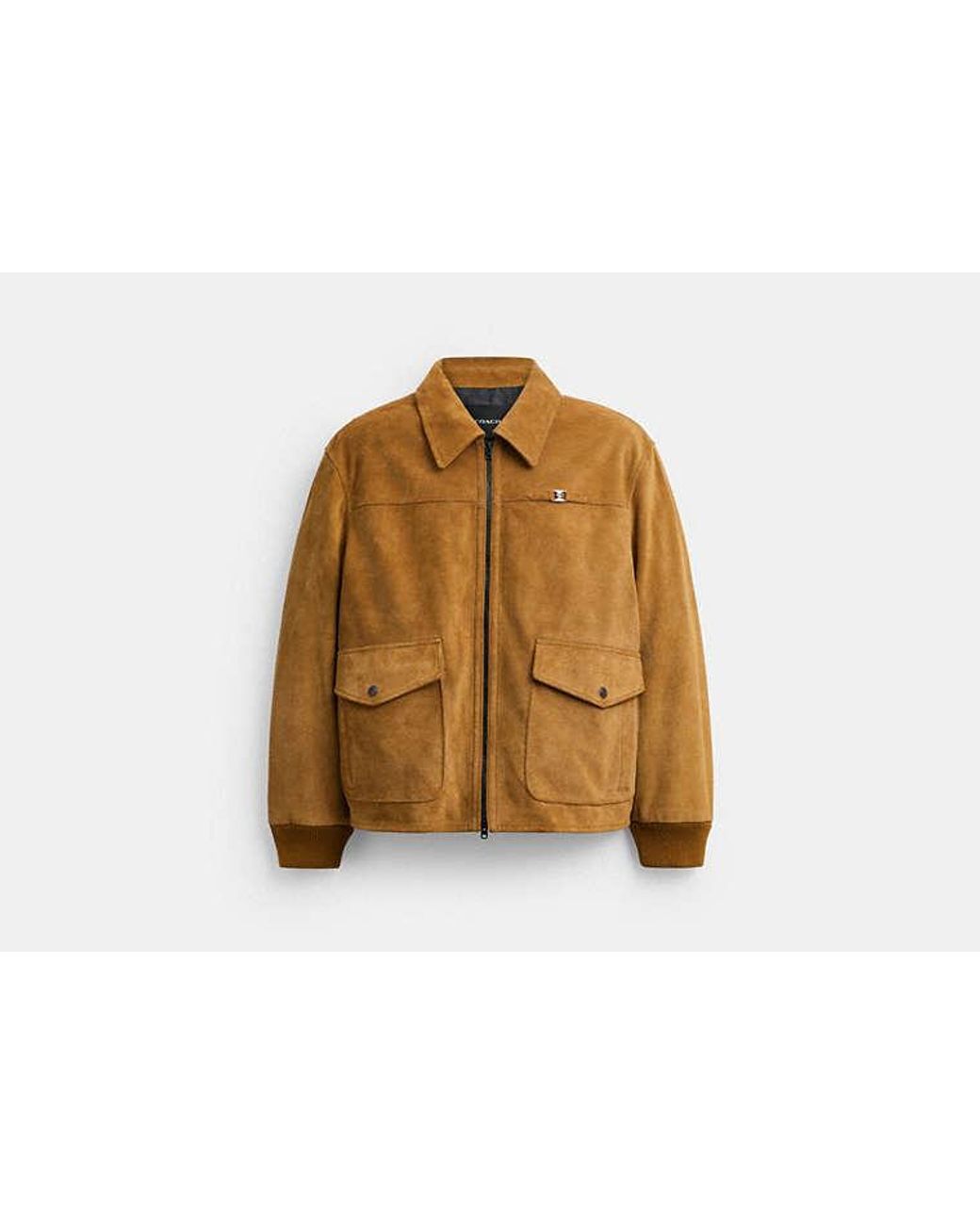 COACH Brown Suede Bomber for men