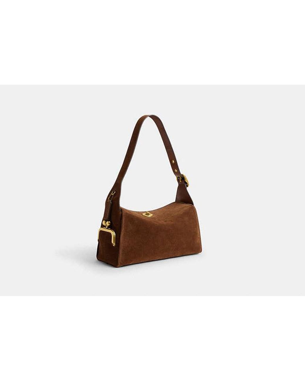 COACH Black Turnlock Haversack Bag